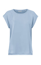 Load image into Gallery viewer, Yaya blue satin front top
