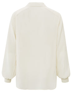 Yaya off white zip blouse