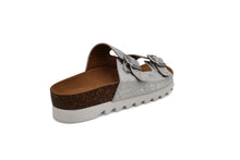 Load image into Gallery viewer, Silver leather sandals
