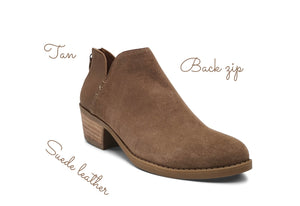 Yara tan leather boot