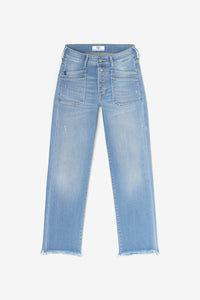 Le Temps blue ankle flared jeans