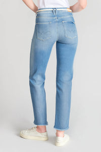 Le Temps blue ankle flared jeans