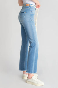 Le Temps blue ankle flared jeans