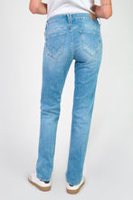 Load image into Gallery viewer, Le Temps light blue straight leg jeans
