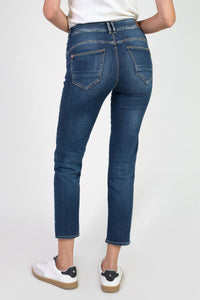 Le Temps asymmetrical button ankle jeans