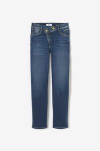 Le Temps asymmetrical button ankle jeans