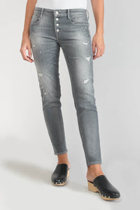 Le Temps grey button jeans