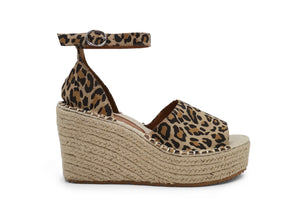 Animal print wedges