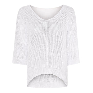 Marta white summer knit