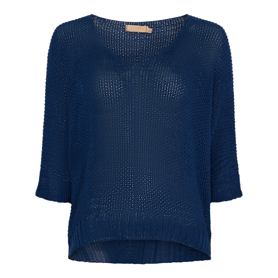Marta navy summer knit