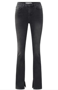 Yaya charcoal flared jeans