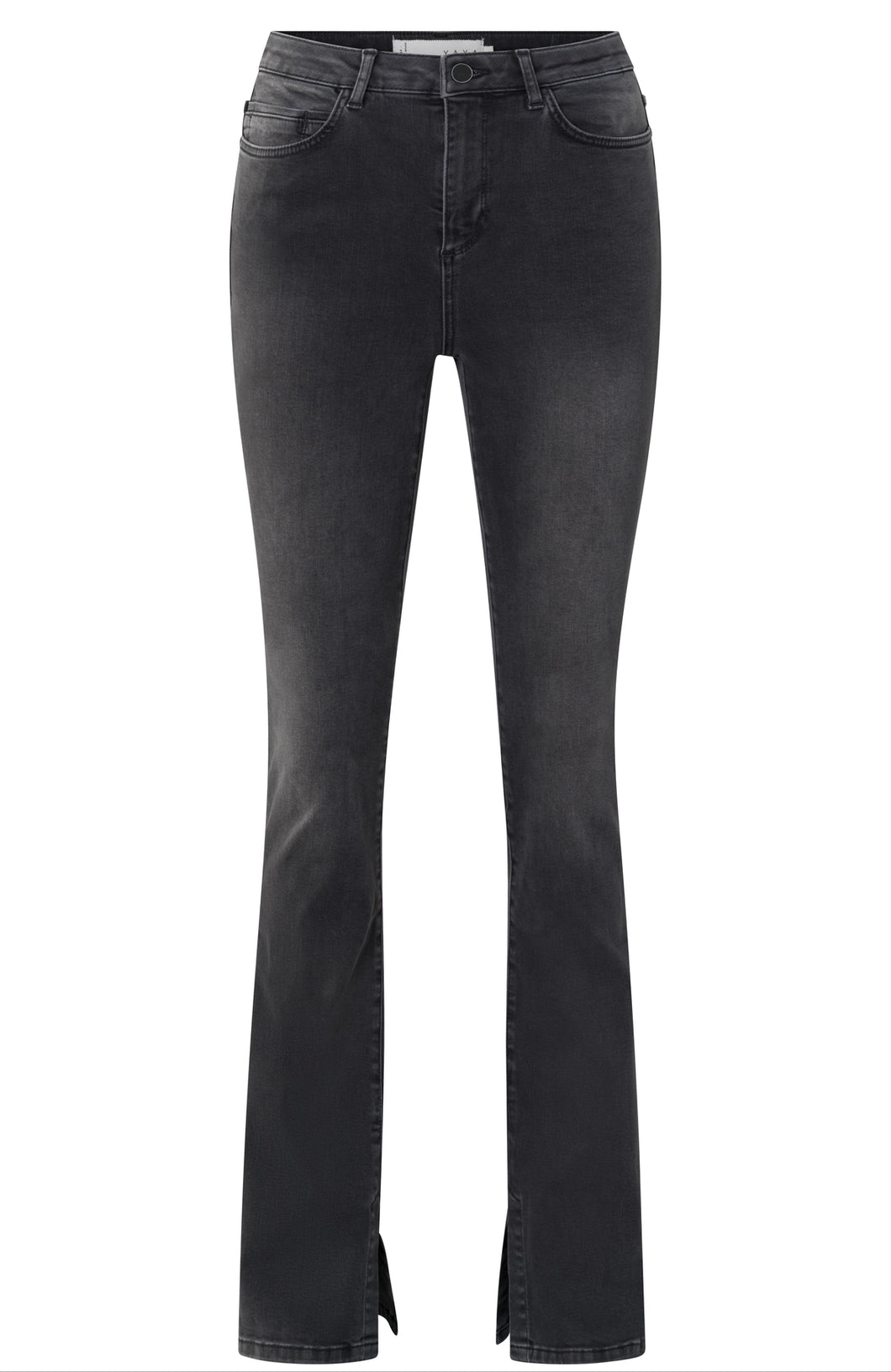 Yaya charcoal flared jeans