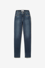 Load image into Gallery viewer, Le Temps dark blue straight jeans
