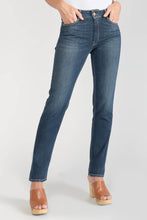 Load image into Gallery viewer, Le Temps dark blue straight jeans
