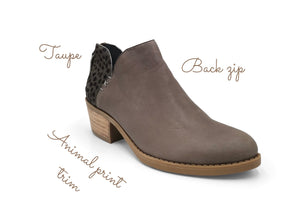 Yara taupe leather boot