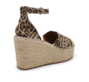 Animal print wedges