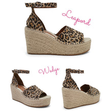 Load image into Gallery viewer, Animal print wedges
