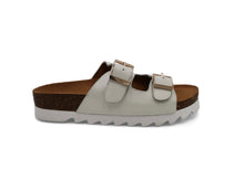 Load image into Gallery viewer, White leather sandals
