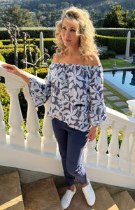 Bon bon navy zip pants