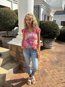 Le Temps asymmetrical button ankle jeans
