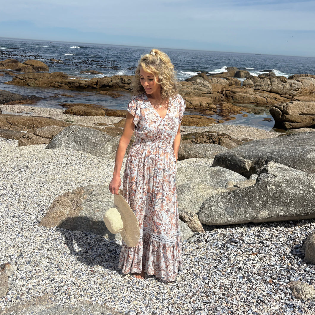 Printed long dress