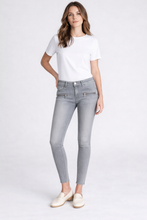 Load image into Gallery viewer, Le Temps grey zip jeans
