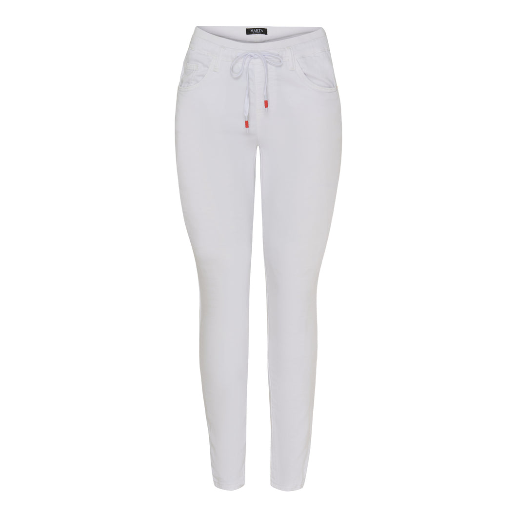 Marta white jogger jeans