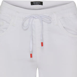 Marta white jogger jeans