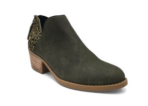 Yara olive leather boot