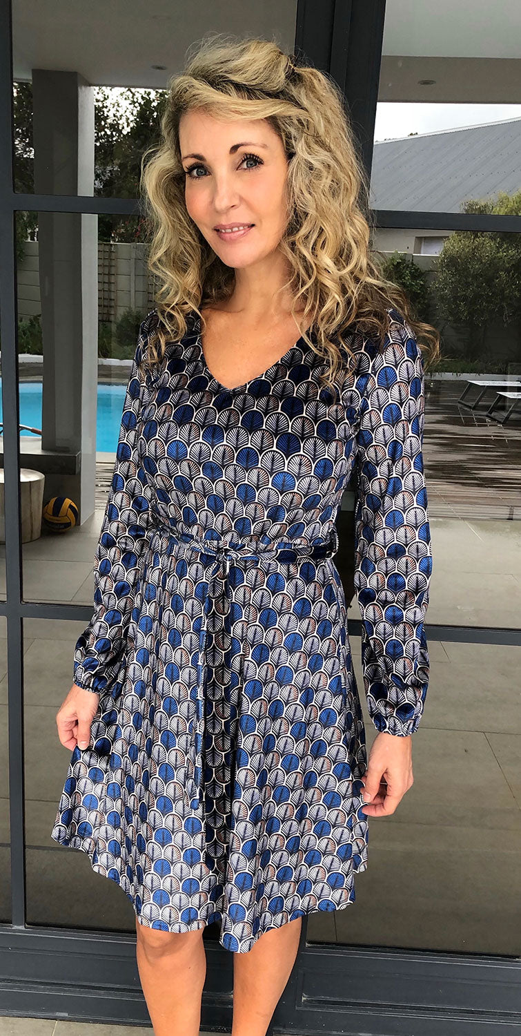 Smashed Lemon velvet dress