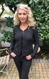 Le Temps black lurex jacket