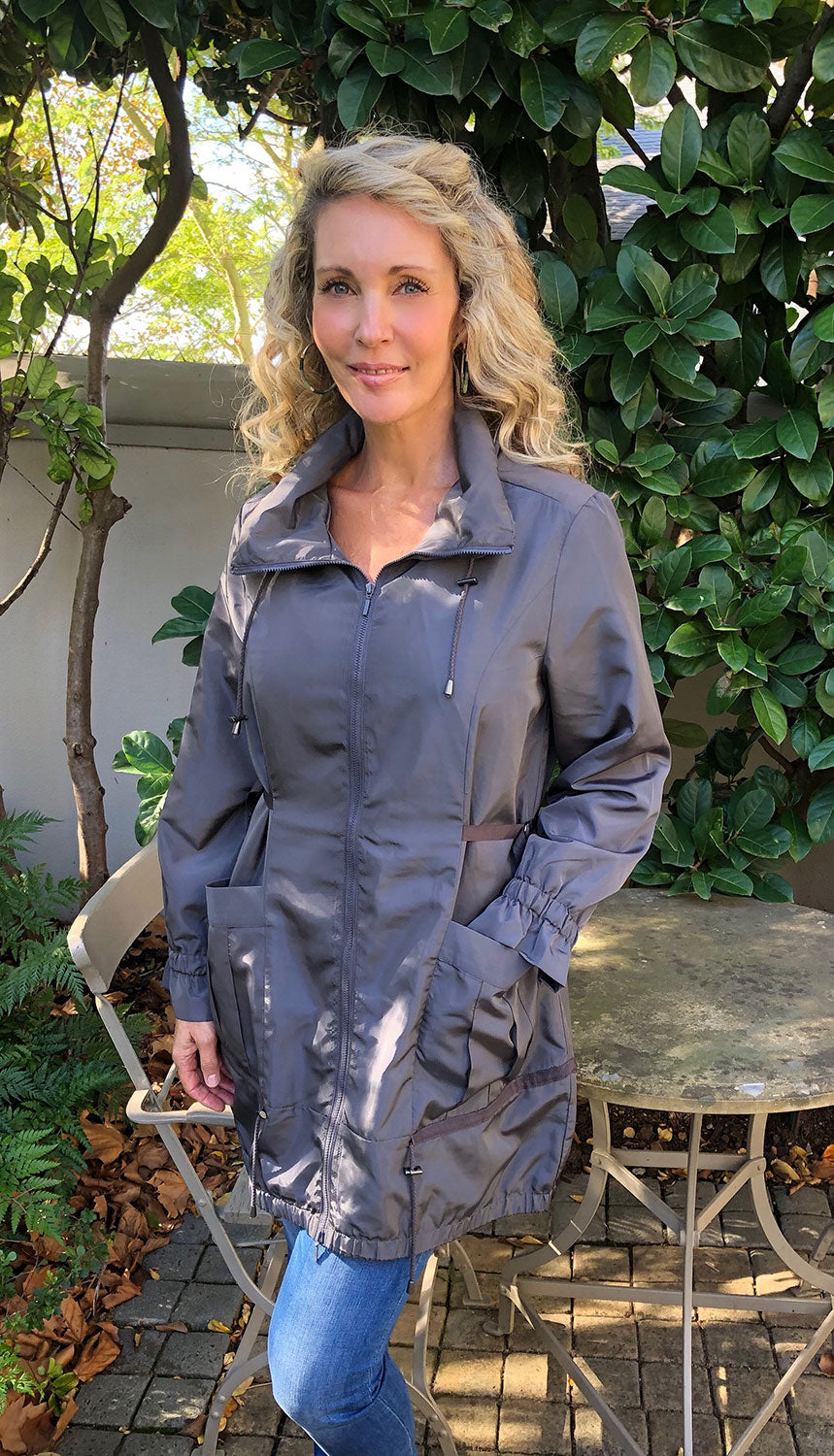 Yarra Trail grey water resistant jacket