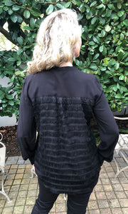 Yaya black tassel blouse