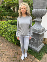 Load image into Gallery viewer, Le Temps grey zip jeans
