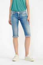 Load image into Gallery viewer, Le Temps light blue denim shorts
